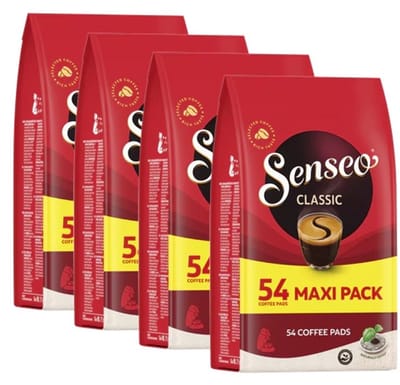 Senseo Classic Koffiepads - Voordeelverpakking - 216 (4x54) koffiepads