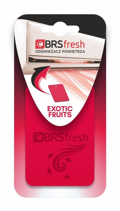 BRS FRESH Luchtverfrisser voor Airco binnenunit - 1 Stuk - Geur: Exotic Fruits - Geurhanger voor Thuis & Auto - Langdurige Polymeer Geur