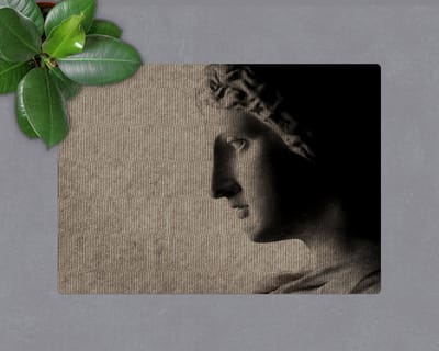 Coloray Vloerbeschermer - Nieuw Rome Vloerbeschermer Bureaustoel - 100x70 cm - Grijs Vloerbeschermer Groot - Vloerbeschermer Bureaustoel Tapijt - PVC Vloerbeschermer - Rechthoekige Mat - Deel Thema