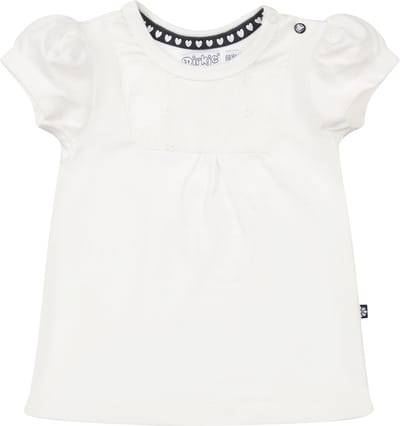 Dirkje R-TRES BIEN Meisjes T-shirt - White - Maat 62