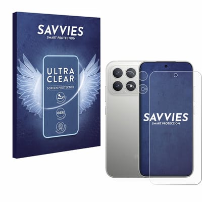 Savvies - Screenprotector voor Xiaomi Poco F8 Pro (Voor+Camera) - Folie Beschermfolie transparant 18 Stuks