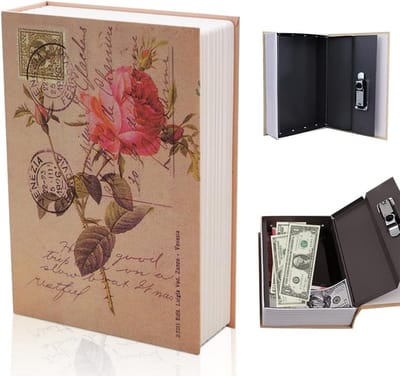 Verborgen Boekkluis met Cijferslot voor Geld, Sieraden en Sleutels