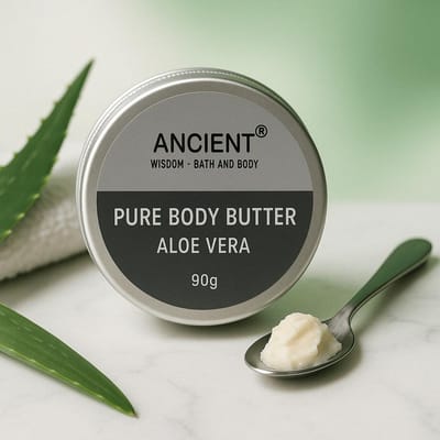 Ancient Wisdom - Bodycare - Pure body butter 90g - aloë vera - huidverzorging - hydraterend - sheabutter - aromatherapie - lichaamsverzorging