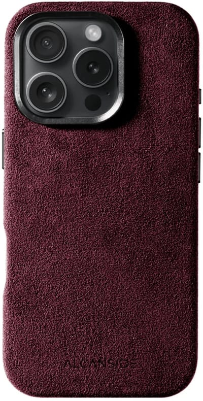 iPhone Alcantara Case - Wine Red