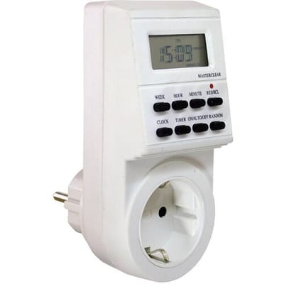 AS Schwabe 24032 Stopcontact-schakelklok Digitaal Weekprogramma 3500 W IP20