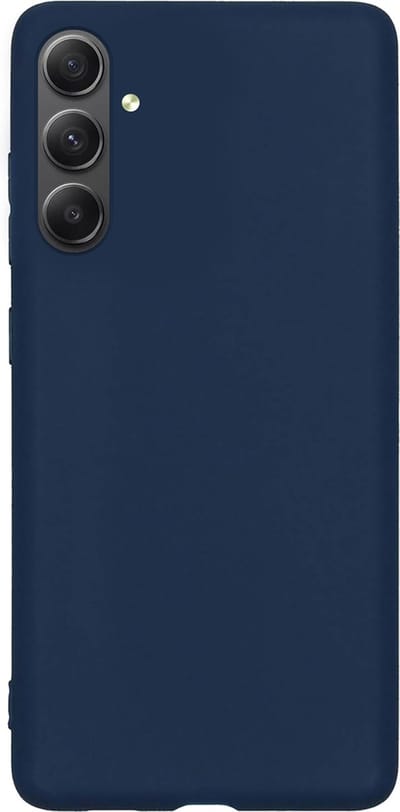 Hoes - Geschikt voor Samsung Galaxy A54 - Sterk & Shockproof - Hoesje Cover - Siliconen Case - Donkerblauw