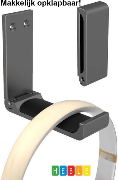 *** Universeel Inklapbaar~Koptelefoon~Houder~Haak~voor~Bureau - Vatse plek Hoofdtelefoon - van Heble® ***