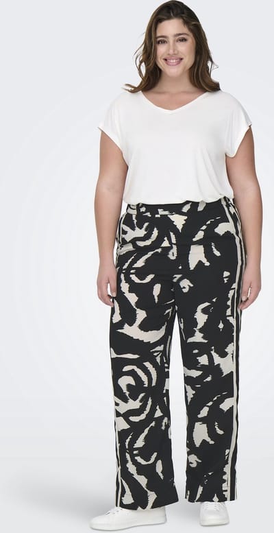 ONLY CARMAKOMA - CARNICON LIFE WIDE PANTS AOP - Dames - Leggings