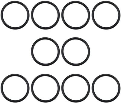 Dailygoods- O-ringafdichtingen 10 stuks - Buitendiameter 43 mm - Binnendiameter 36 mm - Breedte 3,5 mm - Nitrilrubber - Zwart - Afdichtringen