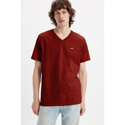 Levi's Original Basic T-shirt Red Size: S | Basic T-Shirts Outlet | Heren | Rood