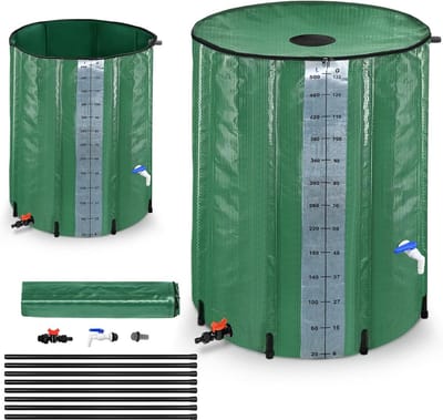 Opvouwbare Regenton 500 Liter - Duurzaam Water Inzamelen met Deksel
