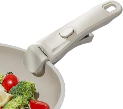 Afneembare Pannengreep - Universele Greep - Veilig Koken - Hittebestendig Ontwerp - Tot 10kg - Wit