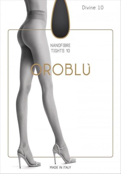 Oroblu Divine  Panty Denier 10 - Zwart - Maat 40-42