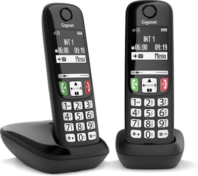 Gigaset E270 Duo DECT-telefoon Nummerherkenning Zwart