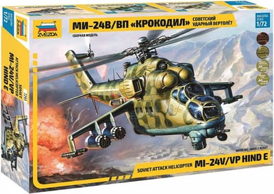 Mi-24V Hind C Helikopter 1:72 Bouwpakket - Gedetailleerd en Makkelijk Te Monteren