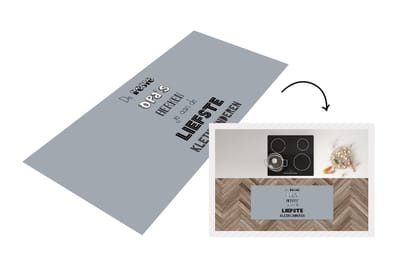 Keukenloper - Loper keuken - Quote - Opa cadeau - Vaderdag - Spreuken - De beste opa's - 120x50 cm - Keukenloper vinyl