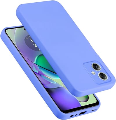 Cadorabo Hoesje geschikt voor Motorola Moto G54 in LIQUID LICHT PAARS - Beschermhoes gemaakt van flexibel TPU silicone Case Cover