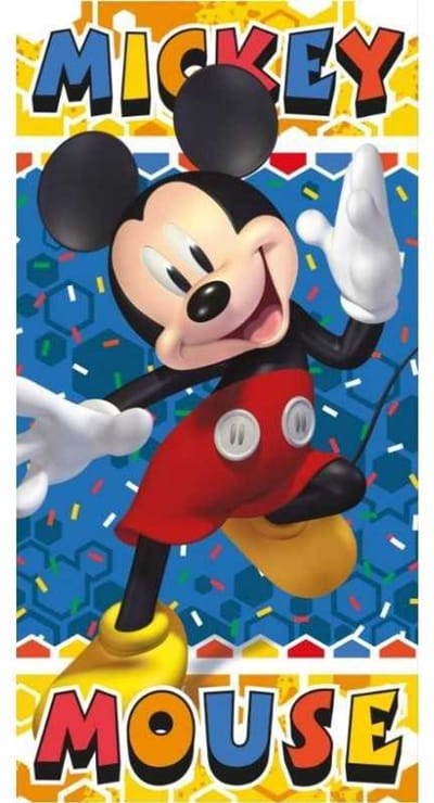 Disney - Mickey Mouse - Strandlaken - Badlaken - 70x140 Cm - 100% Katoen