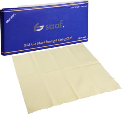 Zilver Poetsdoek - Zilveren sieraden Glansdoek - Goud Poetsdoek - voor Sieraden - 30 x 30cm