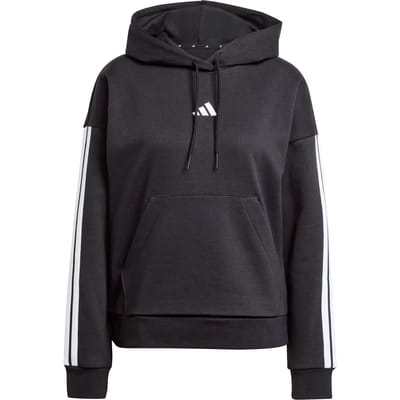 Adidas Essentials 3 Stripes Fleece Hoodie Zwart XS Vrouw