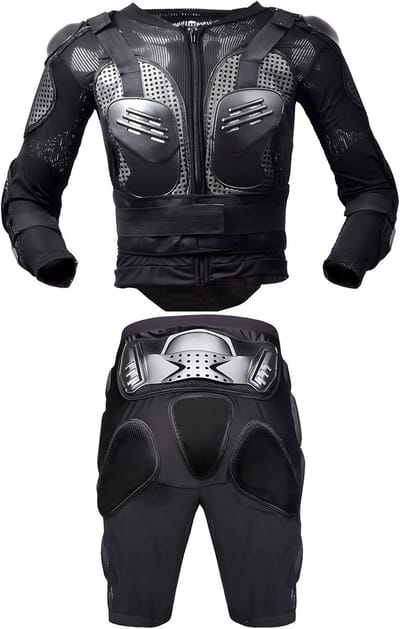 Motor Beschermingsset - Body Guard Vest - Sport Veiligheid - Meerzijdige Bescherming - Unisex Maat - Zwart