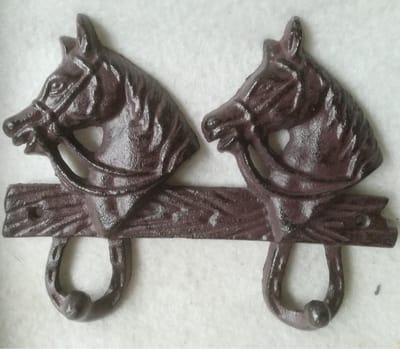 MadDeco - kapstokhaken - paardenhoofd - 4 haken