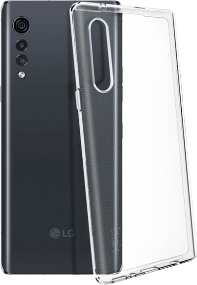 iMak, Hoesje Geschikt voor LG Velvet Siliconen Flexibel Dun en Licht, Transparant