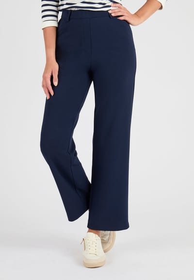 Damart - 7/8e broek van crêpetricot - Dames - Blauw - 36