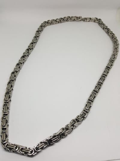 RH-Jewelry. Stalen ketting heren. Koningsketting 7 mm