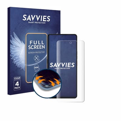 Savvies - Screenprotector voor Gigaset GS6 Pro - Folie Beschermfolie transparant volledig dekking 4 Stuks
