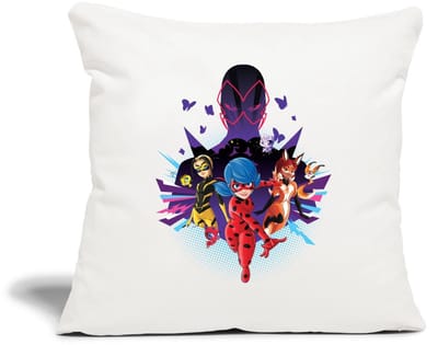 Miraculous Ladybug Superhelden vs Havikmot Sierkussenhoes, 45 x 45 cm