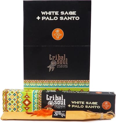 Wierookstokjes Tribal Soul White sage en Palo Santo 12 pakjes van 15 gram