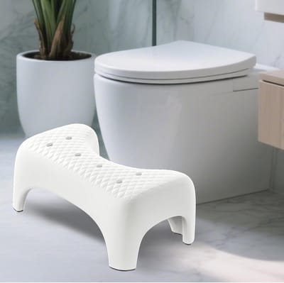 Ergonomische Toiletkruk voor Volwassenen - Antislip Badkamerkruk 18 cm voor Verbeterde Darmgezondheid