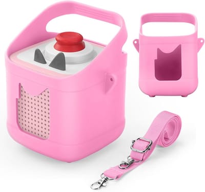 Beschermhoes - Hoesje - Audiospeler - Schokbestendig - 19x14x14 cm - roze