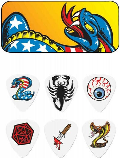 Jim Dunlop Dirty Donny opbergblikje met plectrums 0.73 mm