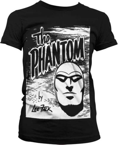 The Phantom Dames Tshirt -S- Sketch Zwart
