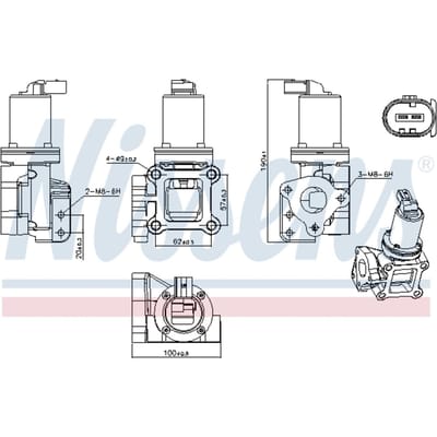 EGR-klep NISSENS 98309