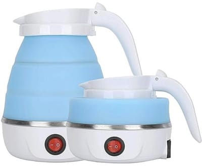 Opvouwbare elektrische reiswaterkoker voor kamperen en onderweg