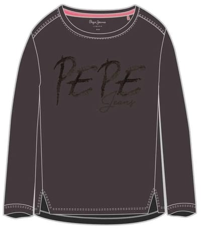 Pepe Jeans Marice T-shirt Met Lange Mouwen Grijs 10 Years Meisje