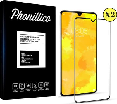 Screenprotector voor Huawei P30 - 2 stuks Beschermglas van glas Transparante glazen schermbeschermfolie met zwarte randen