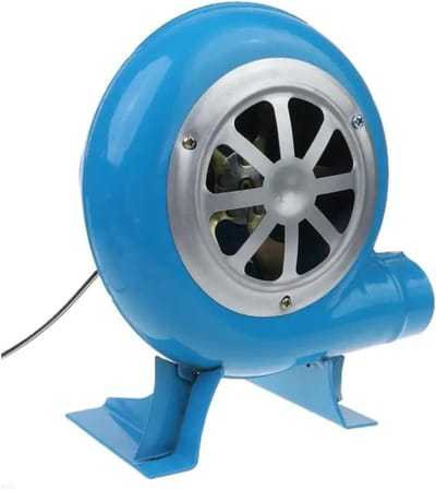 Elektrische Luchtblazer - Ventilator Gereedschap - Barbecue Aanmaken - Compact Draagbaar Ontwerp - 2m Snoer - Zwart