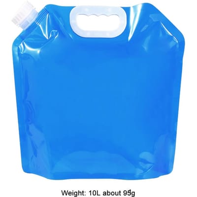 Sac à eau de camping 5/10/15/20L avec robinet Léger Pliable Sac à eau Spacieux Épais Étanche pour le Camping blue 10L