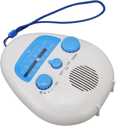 Waterdichte Doucheradio met AM/FM en Speakers voor de Badkamer