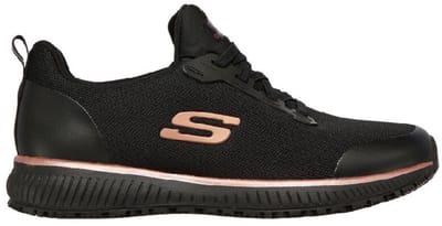 Skechers Womens Work SQUAD SR werkschoen professionele schoen sneaker 77222EC zwart