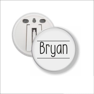 Button Met Clip 58 MM - Bryan