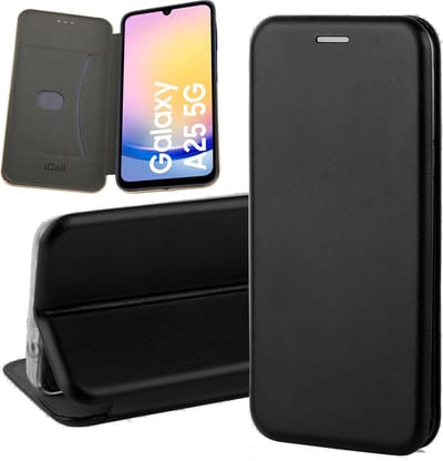 Hoesje geschikt voor Samsung Galaxy A25 / A24 - Wallet Book Case Zwart