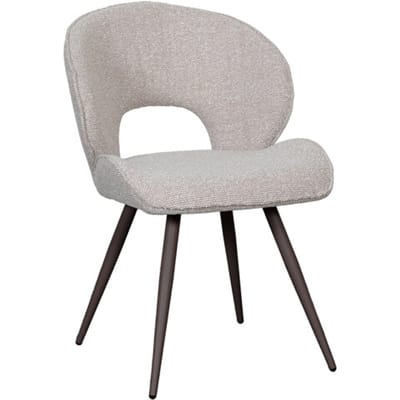 LABEL51 Sakura Eetkamerstoel - Naturel - Royal Stof - Brons Metaal - Stoel - Normale eetkamerstoel