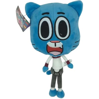 25cm Miniko Cartoon Geweldige Wereld Gumball Darwin Anais Pluche Speelgoed Schattige Kat Konijn Knuffel Verjaardagscadeau Cadeaus Voor 25cm black