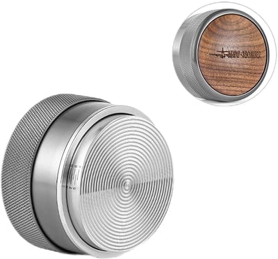 MHW-3BOMBER koffie tamper - verstelbare hoogte - premium materialen - antislip aluminium handvat - schroefdraad basis - 58mm