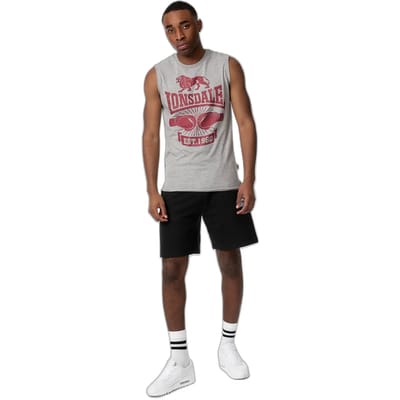Lonsdale tanktop Cleator mouwloos T-shirt slim fit